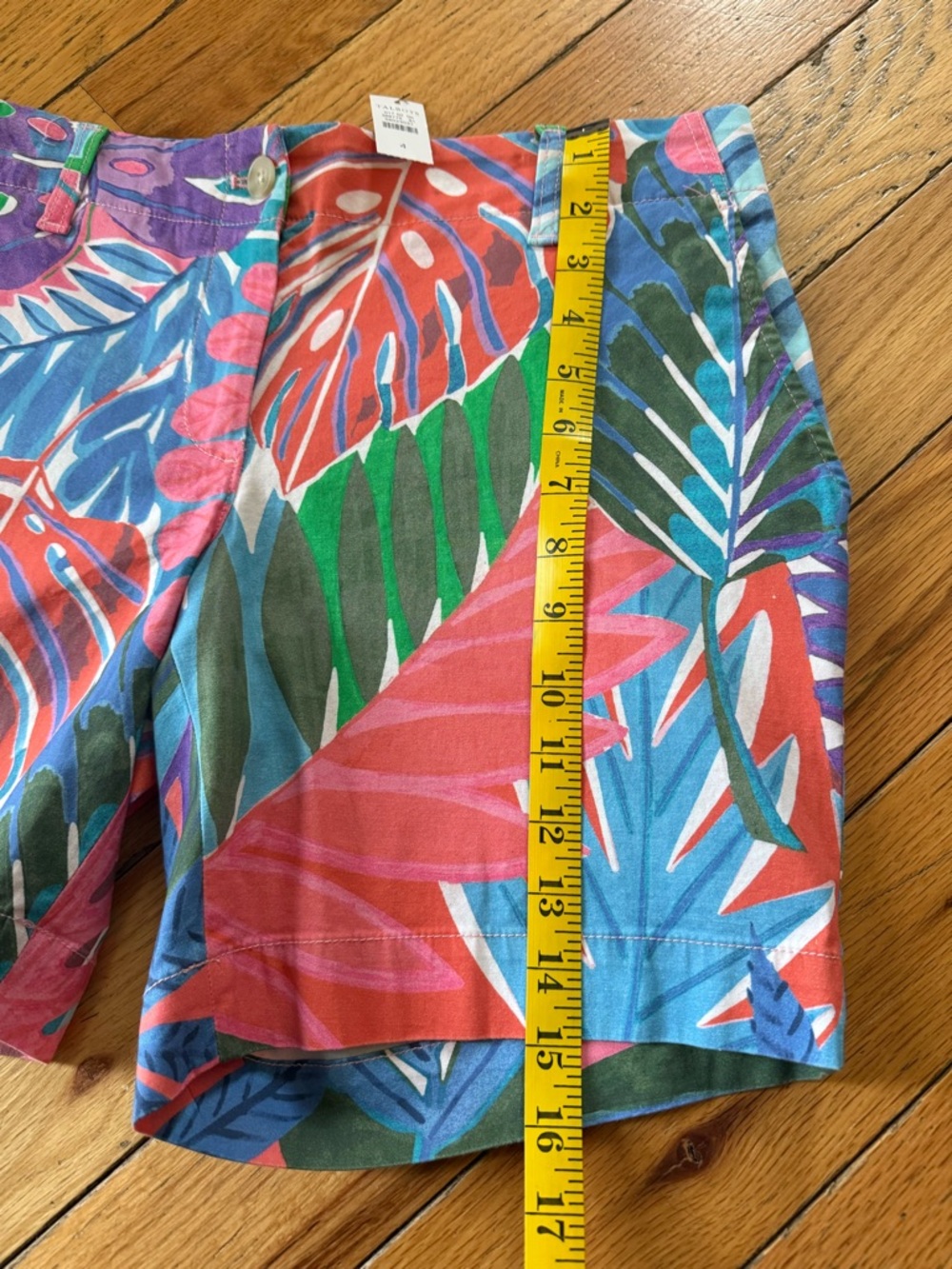Talbots Vibrant Floral Botanical Cotton Blend Chino Shorts Women’s Size 4 NWT - Picture 14 of 15